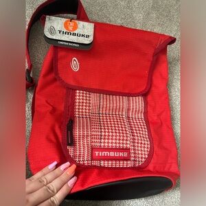 NWT Gorgeous Red Plaid Houndstooth Timbuk2 Candybar Backpack
